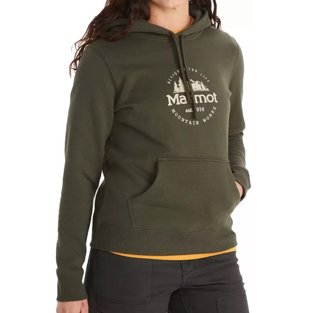 NWT Marmot olive green hoodie sweater